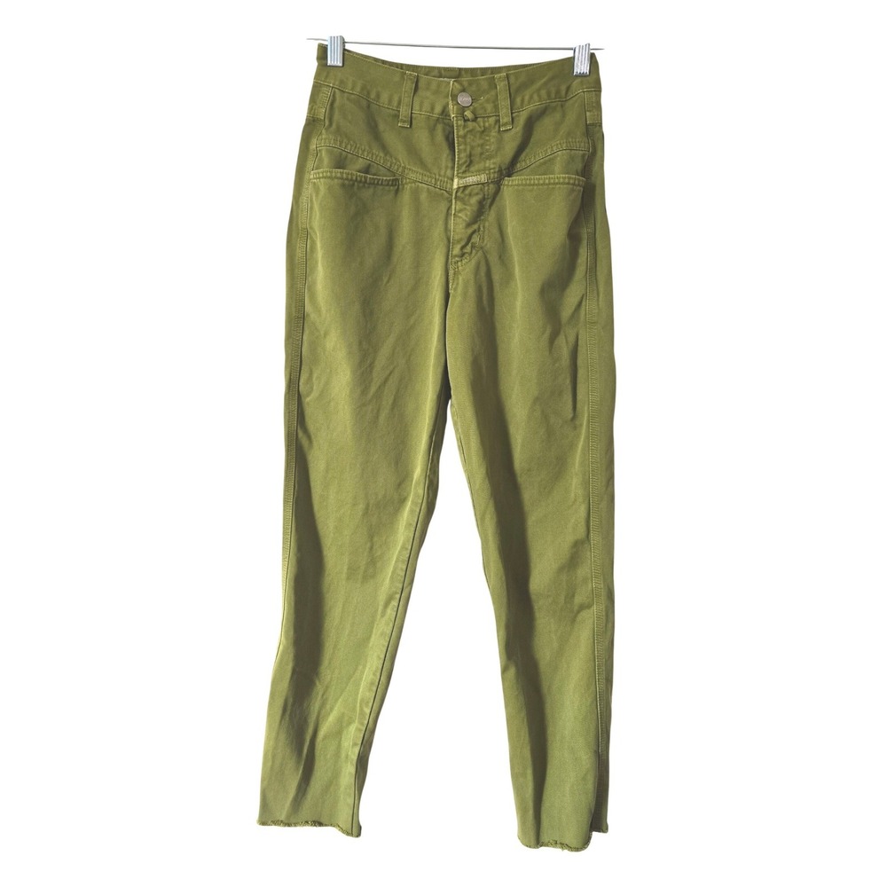 Closed Womens 24 Pedal Pusher Pants Pistachio High Rise Italy Anthropologie